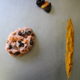 Farce sucrée (base de volaille, abricot, pruneaux, raisin, marron) ~ 500 gr